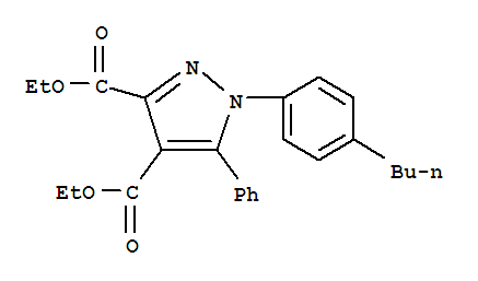 diethyl 1-(4-butylphenyl)-5-phenyl-1H-pyrazole-3,4-dicarboxylate