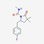 5-((4-FLUOROPHENYL)METHYL)-N,3,3-TRIMETHYL-2-OXO-2-PYRROLIDINECARBOXAMIDE