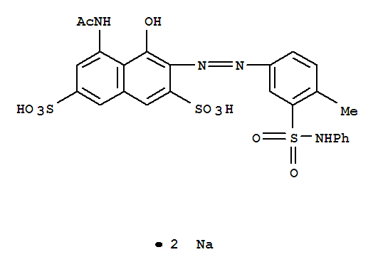 disodium 5-(acetylamino)-4-hydroxy-3-[[4-methyl-3-[(phenylamino)sulphonyl]phenyl]azo]naphthalene-2,7-disulphonate