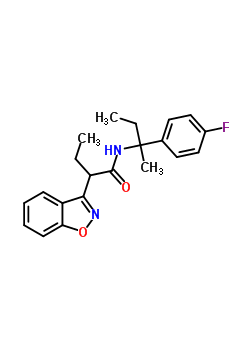 2-(1,2-benzoxazol-3-yl)-N-[2-(4-fluorophenyl)butan-2-yl]butanamide