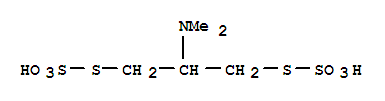 2-dimethylamino-1,3-bis(sulfosulfanyl)propane