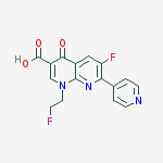 6-Fluoro-1-(2-fluoroethyl)-4-oxo-7-(pyridin-4-yl)-1,4-dihydro-1,8-naphthyridine-3-carboxylic acid