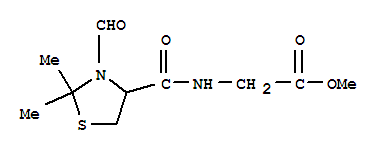 (R)-N-(3-FORMYL-2,2-DIMETHYL-THIAZOLIDINE-4-CARBOXY)-GLYCINE METHYL ESTER