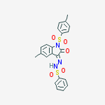 N'-{(3E)-5-methyl-1-[(4-methylphenyl)sulfonyl]-2-oxo-1,2-dihydro-3H-indol-3-ylidene}benzenesulfonohydrazide
