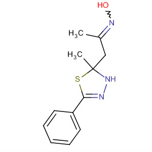 2-Propanone, 1-(2,3-dihydro-2-methyl-5-phenyl-1,3,4-thiadiazol-2-yl)-,oxime molecular structure