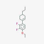 1-ethoxy-2,3-difluoro-4-(4-propylcyclohexen-1-yl)benzene molecular structure