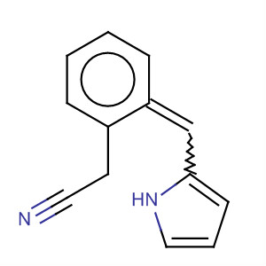 Benzeneacetonitrile, a-(1H-pyrrol-2-ylmethylene)- molecular structure