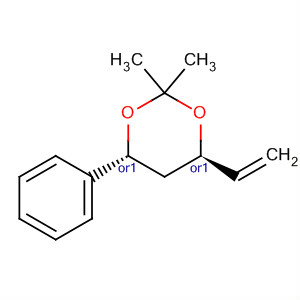 1,3-Dioxane, 4-ethenyl-2,2-dimethyl-6-phenyl-, (4R,6R)-rel- molecular structure
