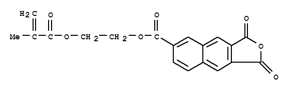 Naphtho[2,3-c]furan-6-carboxylicacid, 1,3-dihydro-1,3-dioxo-, 2-[(2-methyl-1-oxo-2-propen-1-yl)oxy]ethyl ester molecular structure