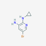 5-BROMO-N2-CYCLOPROPYLPYRIDINE-2,3-DIAMINE, 95% molecular structure