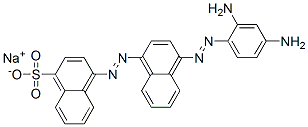 sodium 4-[[4-[(2,4-diaminophenyl)azo]naphthyl]azo]naphthalene-1-sulphonate molecular structure
