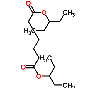 bis(1-ethylpropyl) hexanedioate molecular structure