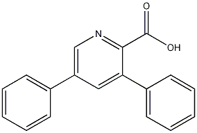 3,5-Diphenylpyridine-2-carboxylic acid molecular structure