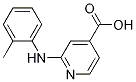 2-(2-Toluidino)isonicotinic acid molecular structure