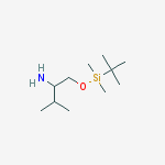 (2S)-2-AMINO-1-(TERT-BUTYLDIMETHYLSILYLOXY)-3-METHYLBUTANE molecular structure