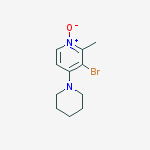 3-bromo-2-methyl-1-oxido-4-piperidin-1-ylpyridin-1-ium