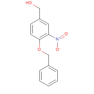 Benzenemethanol, 3-nitro-4-(phenylmethoxy)- molecular structure