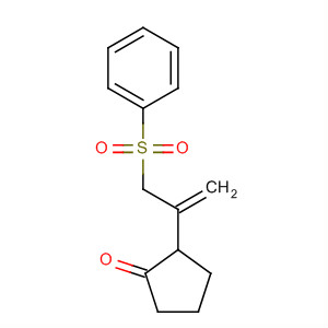 Cyclopentanone, 2-[1-[(phenylsulfonyl)methyl]ethenyl]- molecular structure