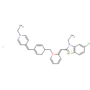Benzothiazolium,5-chloro-3-ethyl-2-[[4-[(1-ethyl-4(1H)-pyridinylidene)methyl]-2H-1-benzopyran-2-ylidene]methyl]-, iodide