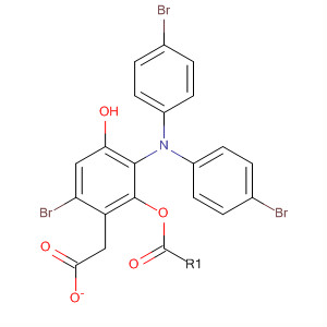 Phenol, 2-[bis(4-bromophenyl)amino]-5-bromo-, acetate (ester)