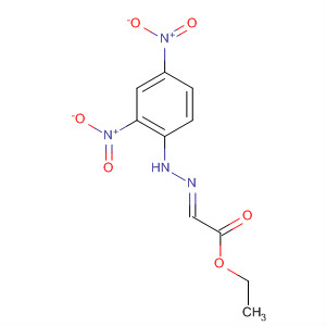 Acetic acid, [(2,4-dinitrophenyl)hydrazono]-, ethyl ester, (E)- molecular structure