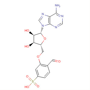 Adenosine, 5'-(4-sulfobenzoate) molecular structure