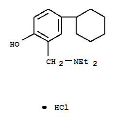 4-cyclohexyl-2-[(diethylamino)methyl]phenol hydrochloride