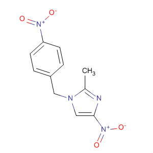 1H-Imidazole, 2-methyl-4-nitro-1-[(4-nitrophenyl)methyl]- molecular structure