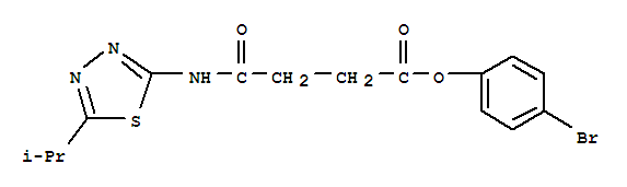 4-bromophenyl 4-{[5-(1-methylethyl)-1,3,4-thiadiazol-2-yl]amino}-4-oxobutanoate