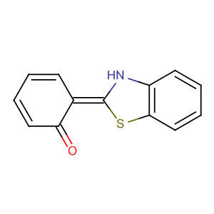 2,4-Cyclohexadien-1-one, 6-(2(3H)-benzothiazolylidene)-, (6E)- molecular structure