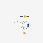 (5-bromo-3-methoxypyridin-2-yl)-trimethylsilane molecular structure