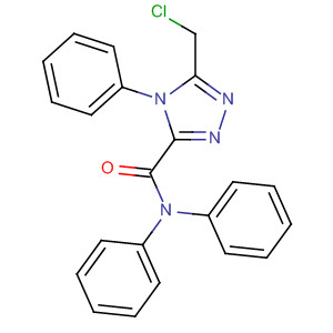 4H-1,2,4-Triazole-3-carboxamide, 5-(chloromethyl)-N,N,4-triphenyl- molecular structure