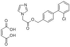 4-(Imidazolylacetoxymethyl)-2-chlorobiphenyl hydrogen maleate molecular structure
