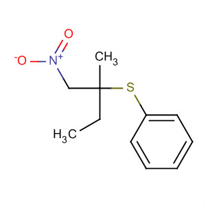 Benzene, [[1-methyl-1-(nitromethyl)propyl]thio]- molecular structure