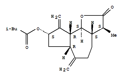 Butanoicacid, 3-methyl-, dodecahydro-3-methyl-6,9-bis(methylene)-2-oxoazuleno[4,5-b]furan-8-ylester, [3S-(3a,3aa,6aa,8b,9aa,9bb)]-