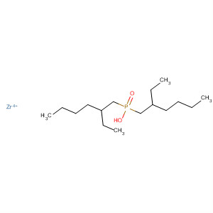 Phosphinic acid, bis(2-ethylhexyl)-, zirconium(4+) salt molecular structure