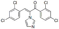 2-Propen-1-one,  1,3-bis(2,4-dichlorophenyl)-2-(1H-imidazol-1-yl)- molecular structure