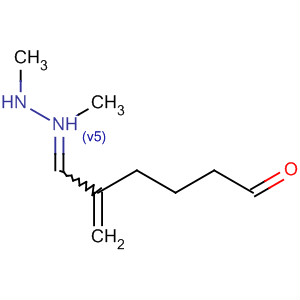 Hexanal, 2-methylene-, dimethylhydrazone molecular structure