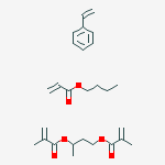 2-Propenoic acid, 2-methyl-, 1-methyl-1,3-propanediyl ester, polymer with butyl 2-propenoate and ethenylbenzene