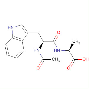 L-Alanine, N-acetyl-L-tryptophyl- molecular structure