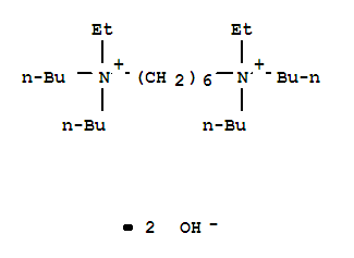 N,N,N',N'-tetrabutyl-N,N'-diethylhexane-1,6-diaminium dihydroxide molecular structure