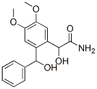 Benzeneacetamide,  -alpha--hydroxy-2-(hydroxyphenylmethyl)-4,5-dimethoxy- molecular structure
