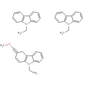9H-Carbazole, 3,3',3''-(methoxymethylidyne)tris[9-ethyl- molecular structure