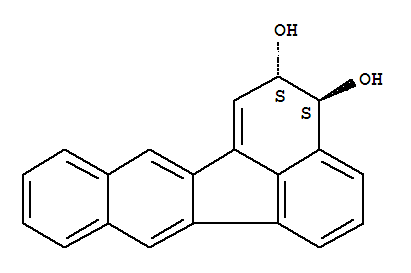 2,3-Dihydro-2,3-dihydroxybenzo(k)fluoranthene molecular structure