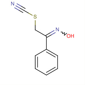 Thiocyanic acid, 2-(hydroxyimino)-2-phenylethyl ester molecular structure