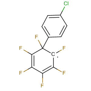 Cyclohexadienyl, 6-(4-chlorophenyl)-1,2,3,4,5,6-hexafluoro- molecular structure
