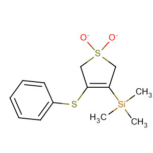 Silane, [2,5-dihydro-1,1-dioxido-4-(phenylthio)-3-thienyl]trimethyl- molecular structure