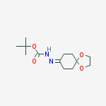 tert-butyl 2-(1,4-dioxaspiro[4.5]decan-8-ylidene)hydrazinecarboxylate molecular structure