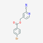 (2-cyanopyridin-4-yl)methyl 4-bromobenzoate molecular structure