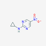 N-cyclopropyl-5-nitropyrimidin-2-amine molecular structure